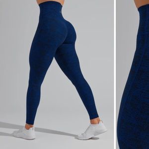 Buffbunny Legacy Legging- Hustle Print Rainfall Blue
